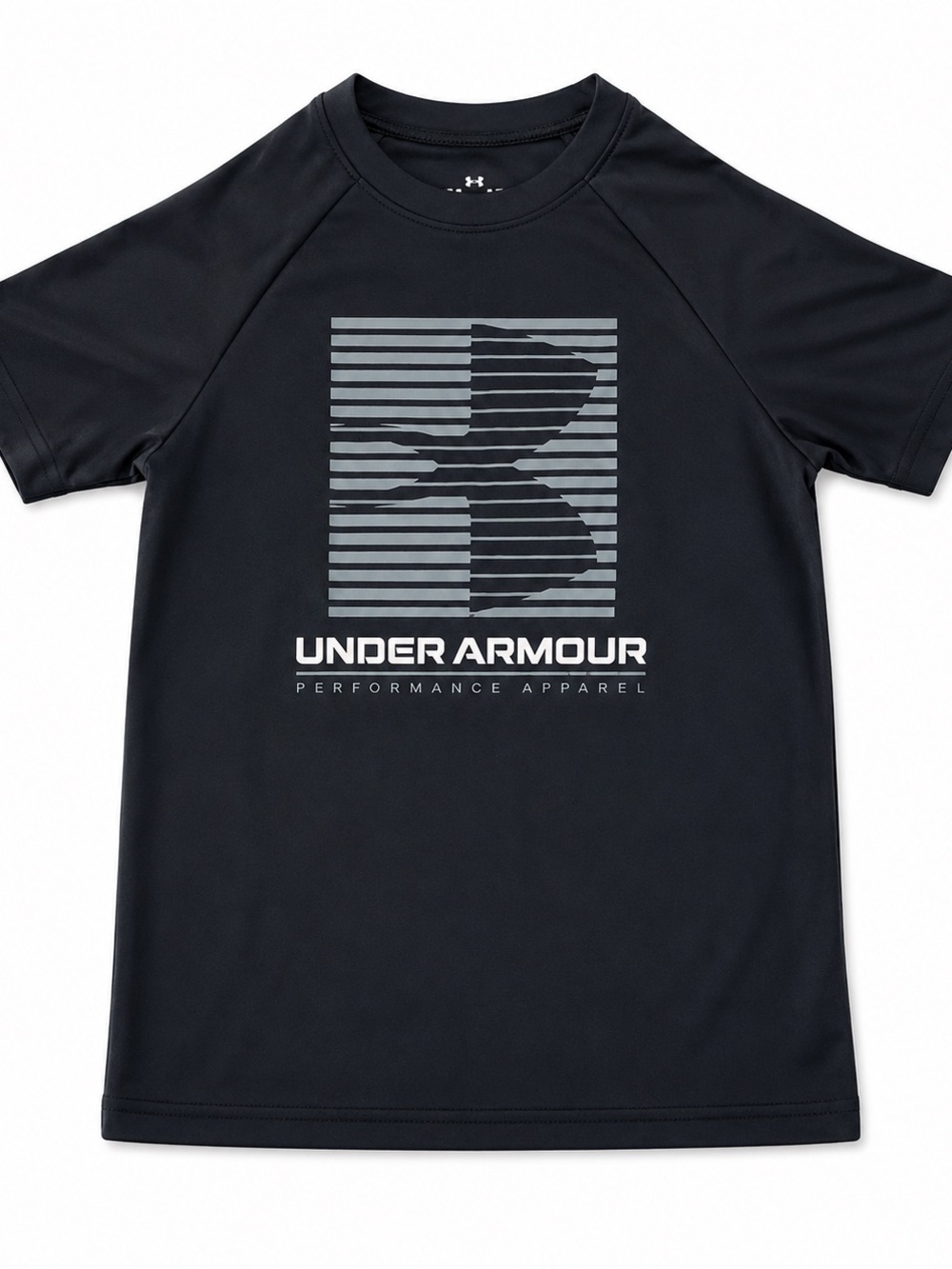 Under Armour Black Short-Sleeve Logo Performance Tee